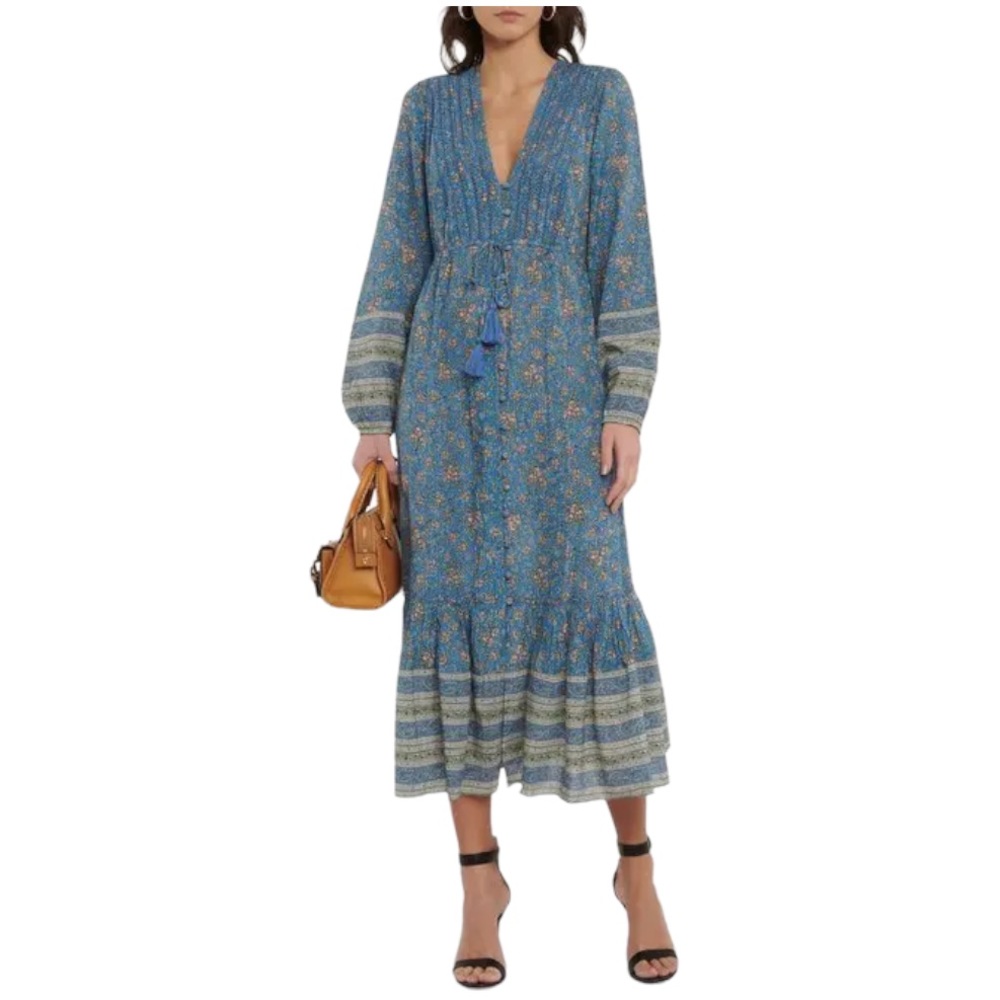 Veronica Beard Kameya Floral Midi Dress - Picture 5 of 12